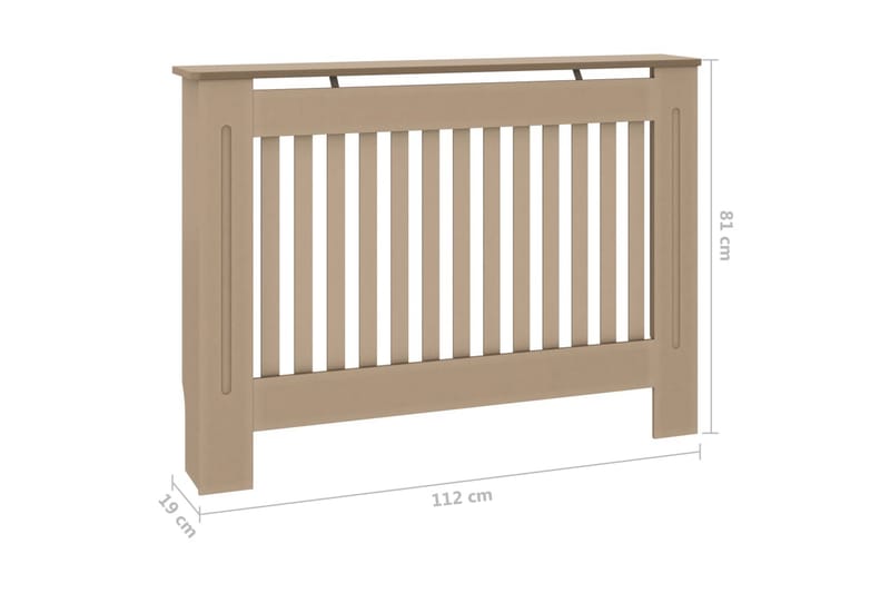 Lämpöpatterin suoja 112x19x81 cm MDF - Talo & remontointi - Ilmastointi - Lämmitys - Lampöpatteri