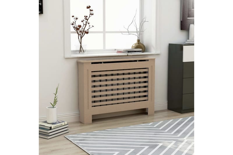Lämpöpatterin suoja 112x19x81 cm MDF - Talo & remontointi - Ilmastointi - Lämmitys - Lampöpatteri