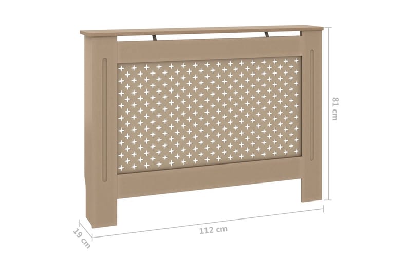 Lämpöpatterin suoja 112x19x81 cm MDF - Talo & remontointi - Ilmastointi - Lämmitys - Lampöpatteri