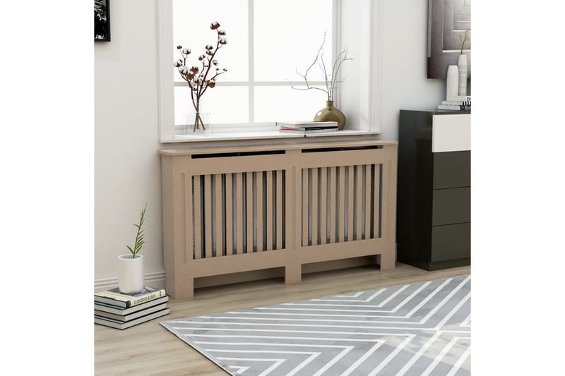 Lämpöpatterin suoja 152x19x81 cm MDF - Talo & remontointi - Ilmastointi - Lämmitys - Lampöpatteri
