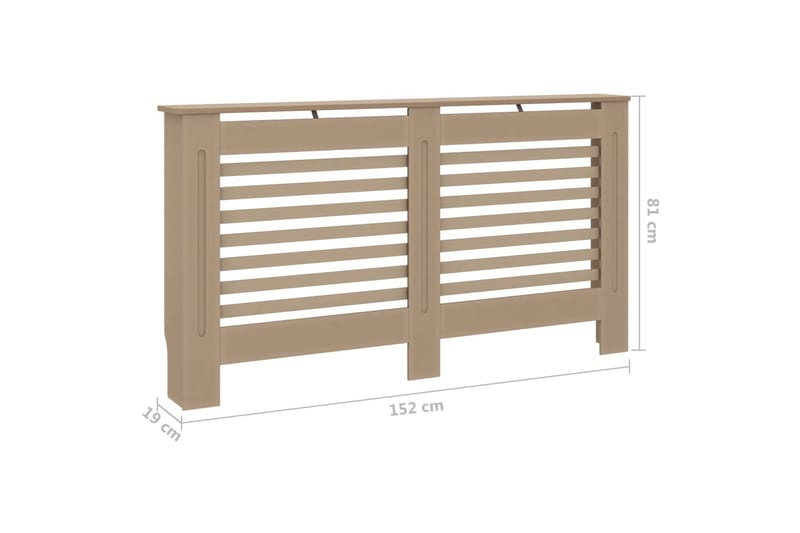 Lämpöpatterin suoja 152x19x81 cm MDF - Talo & remontointi - Ilmastointi - Lämmitys - Lampöpatteri