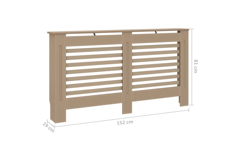 Lämpöpatterin suoja 152x19x81 cm MDF - Lampöpatteri