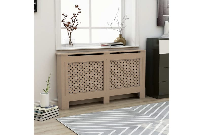Lämpöpatterin suoja 152x19x81 cm MDF - Talo & remontointi - Ilmastointi - Lämmitys - Lampöpatteri