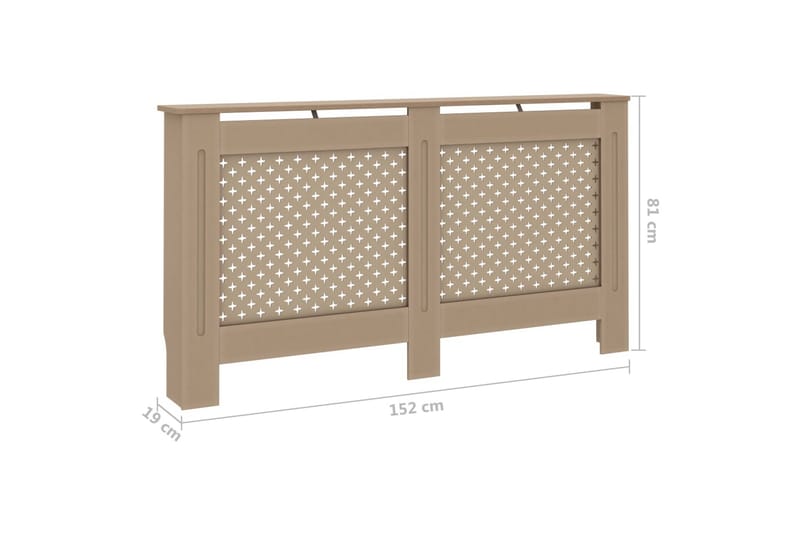 Lämpöpatterin suoja 152x19x81 cm MDF - Talo & remontointi - Ilmastointi - Lämmitys - Lampöpatteri