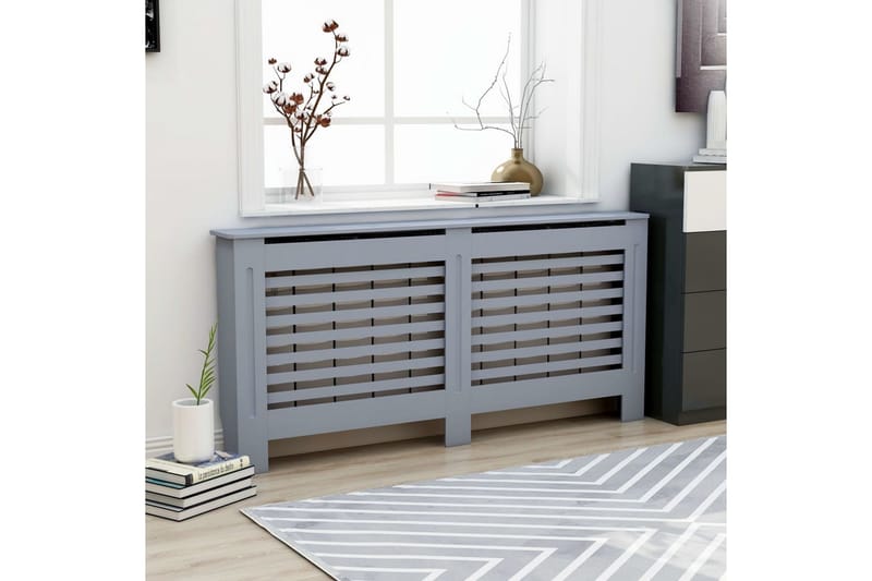 Lämpöpatterin suoja antrasiitti 172x19x81 cm MDF - Talo & remontointi - Ilmastointi - Lämmitys - Lampöpatteri