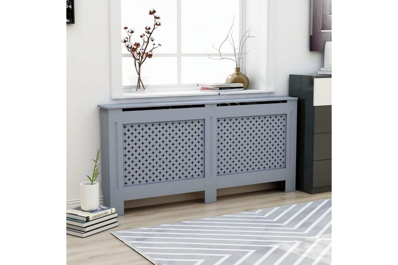 Lämpöpatterin suoja antrasiitti 172x19x81 cm MDF - Talo & remontointi - Ilmastointi - Lämmitys - Lampöpatteri