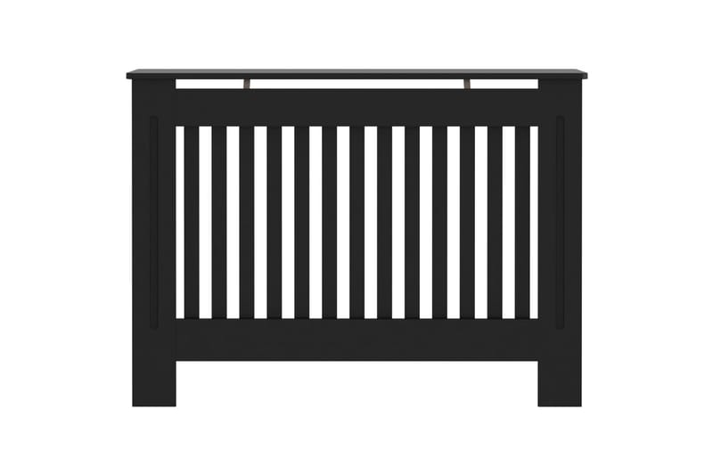 Lämpöpatterin suoja musta 112x19x81 cm MDF - Talo & remontointi - Ilmastointi - Lämmitys - Lampöpatteri