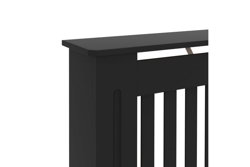 Lämpöpatterin suoja musta 112x19x81 cm MDF - Talo & remontointi - Ilmastointi - Lämmitys - Lampöpatteri