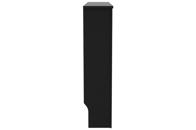 Lämpöpatterin suoja musta 112x19x81 cm MDF - Talo & remontointi - Ilmastointi - Lämmitys - Lampöpatteri