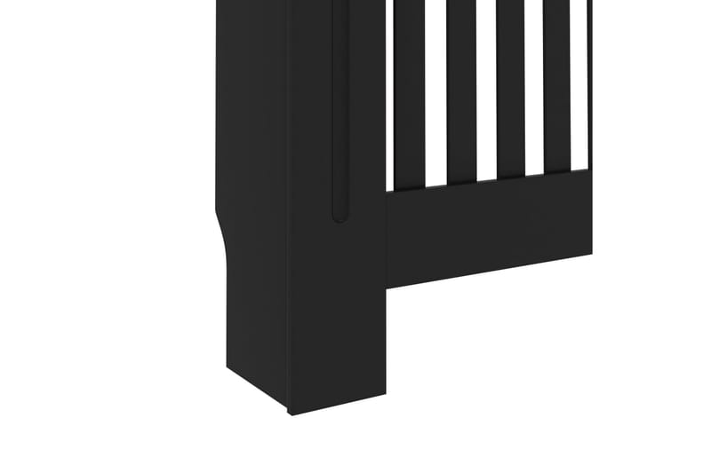 Lämpöpatterin suoja musta 152x19x81 cm MDF - Talo & remontointi - Ilmastointi - Lämmitys - Lampöpatteri