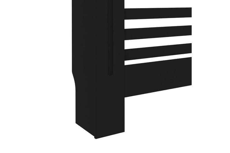 Lämpöpatterin suoja musta 152x19x81 cm MDF - Talo & remontointi - Ilmastointi - Lämmitys - Lampöpatteri