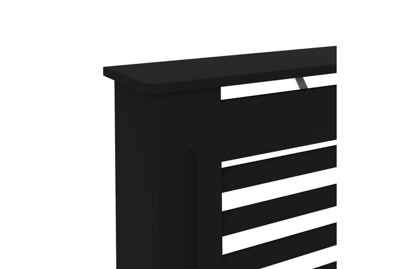 Lämpöpatterin suoja musta 152x19x81 cm MDF - Talo & remontointi - Ilmastointi - Lämmitys - Lampöpatteri
