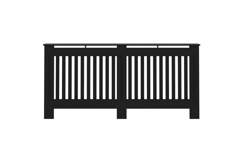 Lämpöpatterin suoja musta 172x19x81 cm MDF - Talo & remontointi - Ilmastointi - Lämmitys - Lampöpatteri