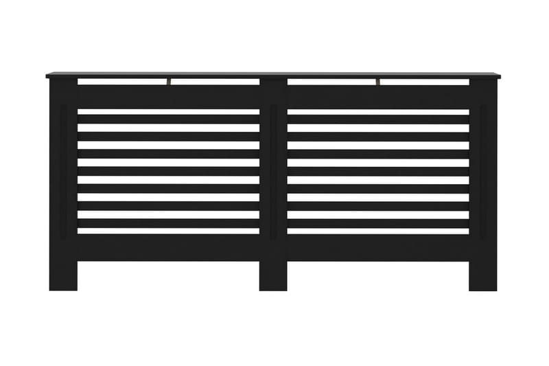 Lämpöpatterin suoja musta 172x19x81 cm MDF - Talo & remontointi - Ilmastointi - Lämmitys - Lampöpatteri