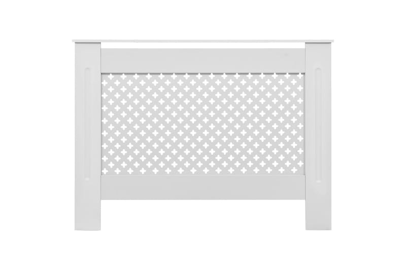 Lämpöpatterin suojat 2 kpl valkoinen 112x19x81,5 cm MDF - Valkoinen - Talo & remontointi - Ilmastointi - Lämmitys - Lampöpatteri