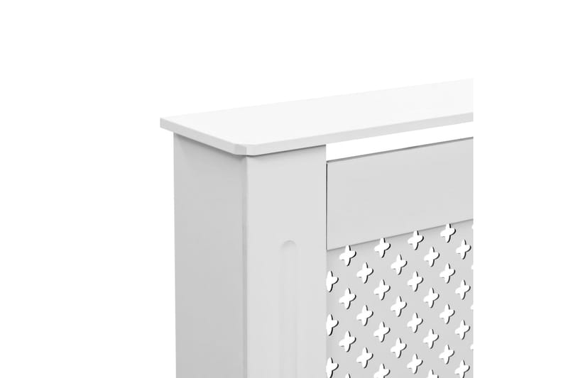 Lämpöpatterin suojat 2 kpl valkoinen 112x19x81,5 cm MDF - Valkoinen - Talo & remontointi - Ilmastointi - Lämmitys - Lampöpatteri
