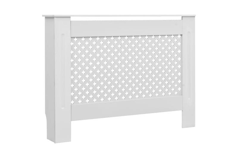 Lämpöpatterin suojat 2 kpl valkoinen 112x19x81,5 cm MDF - Valkoinen - Talo & remontointi - Ilmastointi - Lämmitys - Lampöpatteri