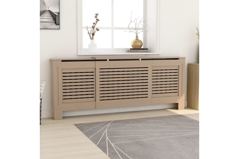 MDF lämpöpatterin suoja 205 cm - Ruskea - Talo & remontointi - Ilmastointi - Lämmitys - Lampöpatteri