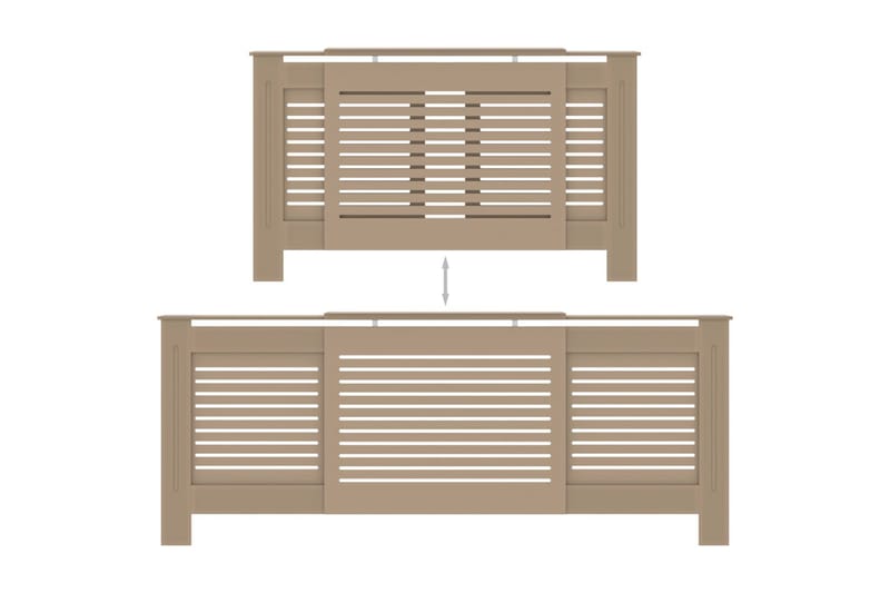 MDF lämpöpatterin suoja 205 cm - Ruskea - Talo & remontointi - Ilmastointi - Lämmitys - Lampöpatteri