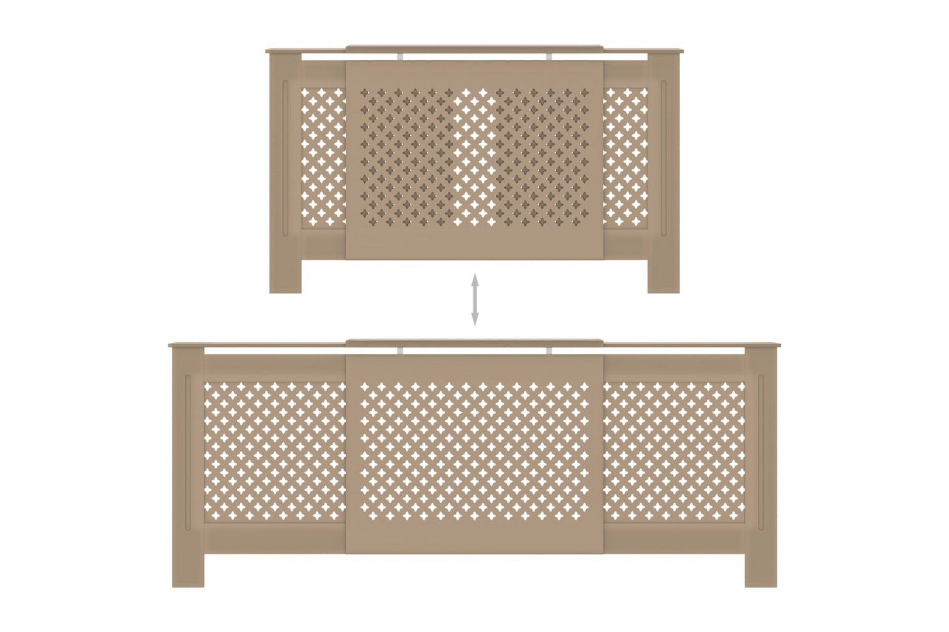 MDF lämpöpatterin suoja 205 cm - Ruskea - Talo & remontointi - Ilmastointi - Lämmitys - Lampöpatteri