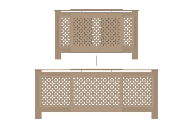 MDF lämpöpatterin suoja 205 cm - Ruskea - Talo & remontointi - Ilmastointi - Lämmitys - Lampöpatteri