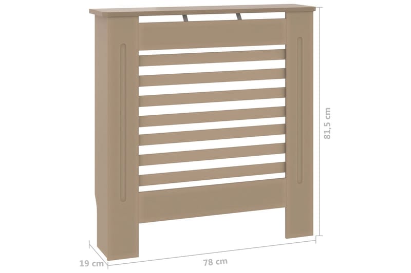 MDF lämpöpatterin suoja 78 cm - Ruskea - Talo & remontointi - Ilmastointi - Lämmitys - Lampöpatteri