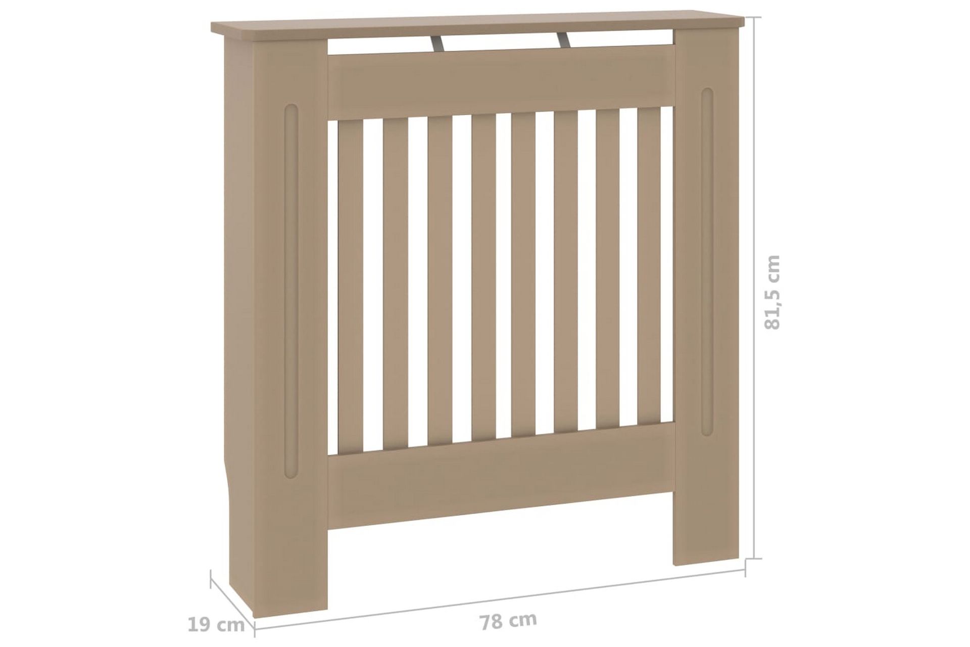 MDF lämpöpatterin suoja 78 cm - Ruskea - Talo & remontointi - Ilmastointi - Lämmitys - Lampöpatteri