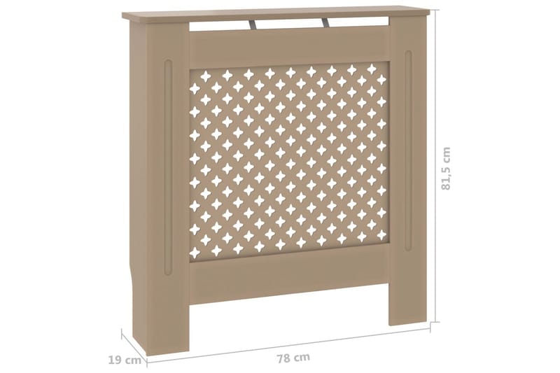 MDF lämpöpatterin suoja 78 cm - Ruskea - Lampöpatteri