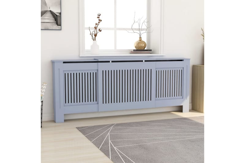 MDF lämpöpatterin suoja harmaa 205 cm - Harmaa - Talo & remontointi - Ilmastointi - Lämmitys - Lampöpatteri