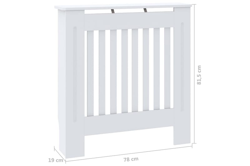 MDF lämpöpatterin suoja valkoinen 78 cm - Valkoinen - Talo & remontointi - Ilmastointi - Lämmitys - Lampöpatteri