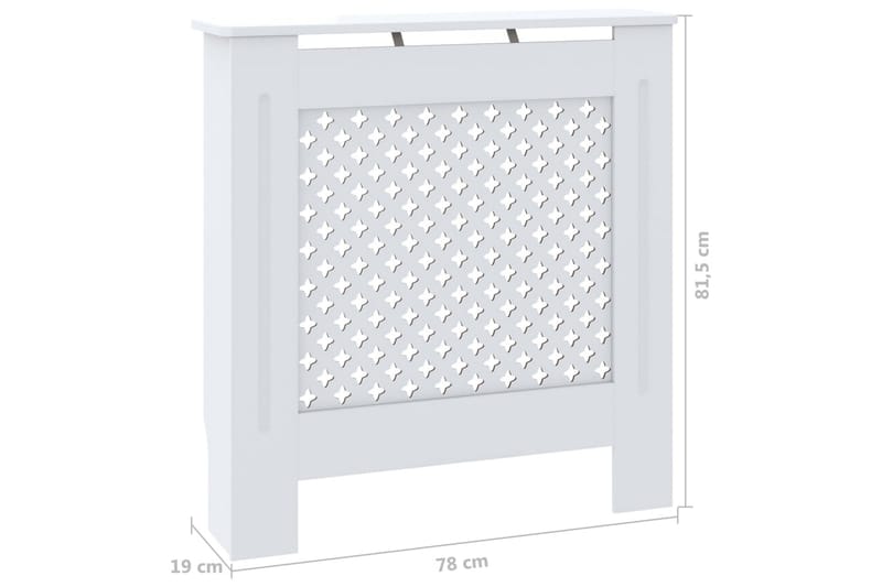 MDF lämpöpatterin suoja valkoinen 78 cm - Valkoinen - Talo & remontointi - Ilmastointi - Lämmitys - Lampöpatteri