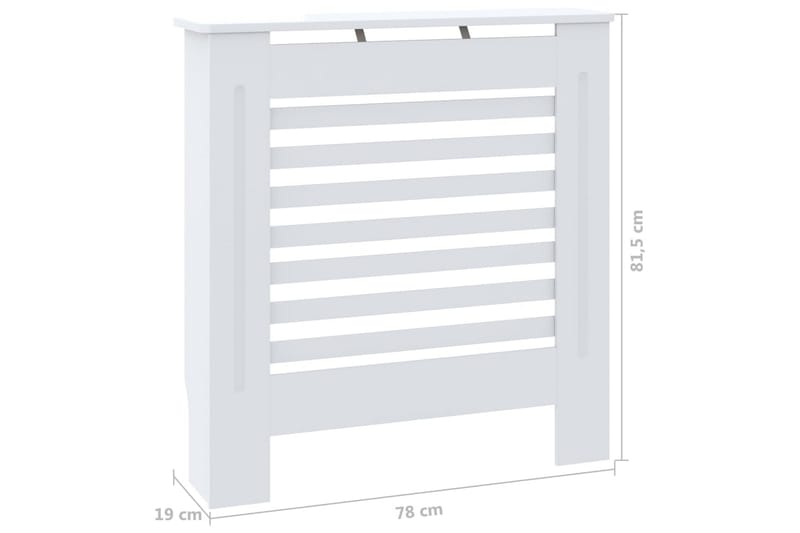 MDF lämpöpatterin suoja valkoinen 78 cm - Valkoinen - Talo & remontointi - Ilmastointi - Lämmitys - Lampöpatteri
