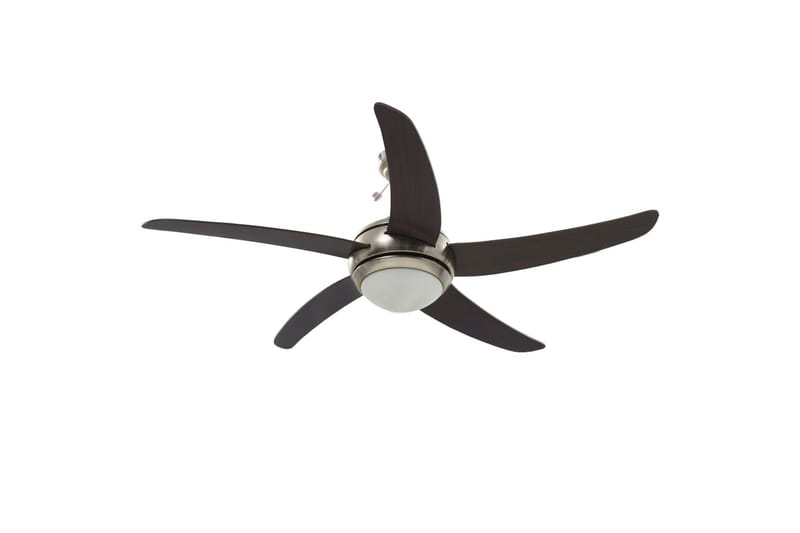 Koristeellinen kattotuuletin valolla 128 cm ruskea - Ruskea - Talo & remontointi - Ilmastointi - Tuuletin
 - Kattotuuletin