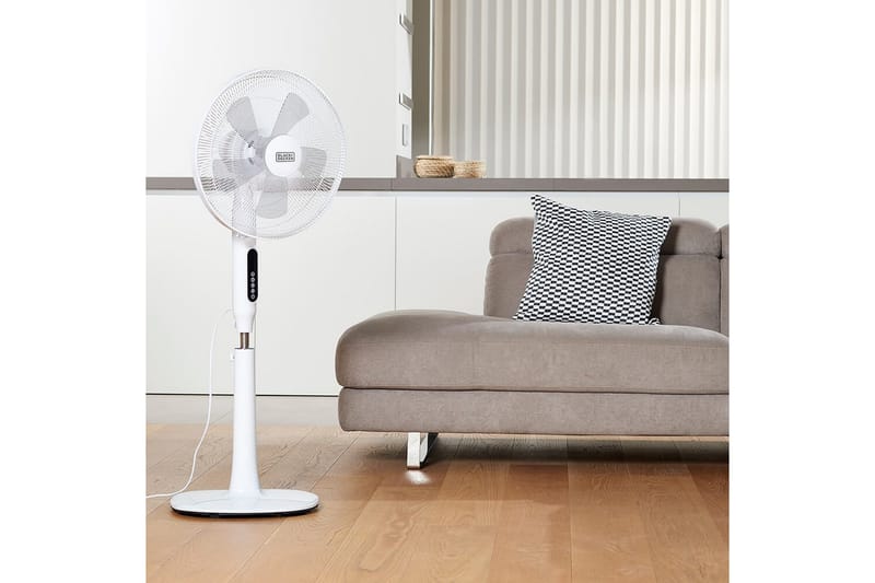 Lattia-tuuletin Black+Decker 5 terää 50W Valkoinen - Valkoinen - Talo & remontointi - Ilmastointi - Tuuletin