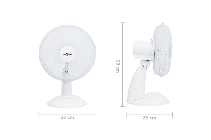 Pöytätuuletin 3 nopeutta 30 cm 40 W - Valkoinen - Talo & remontointi - Ilmastointi - Tuuletin
 - Pöytätuuletin