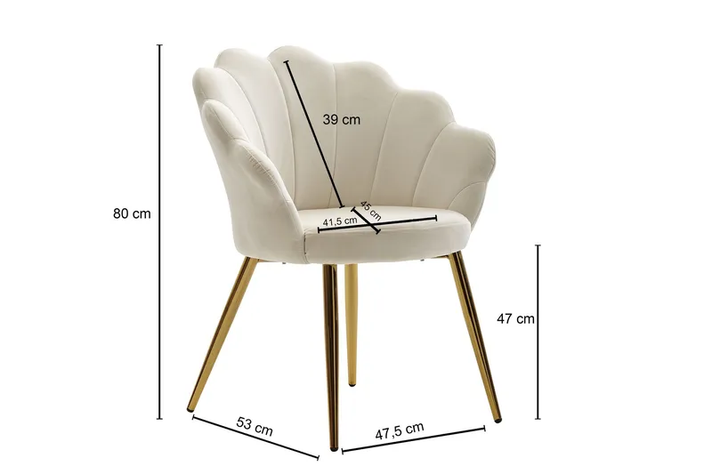 Babbli Jakkara - Beige/Turkoosi - Huonekalut - Tuoli & nojatuoli - Meikkituoli