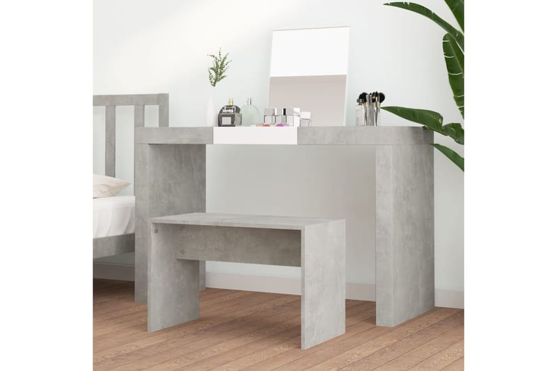 beBasic Meikkijakkara betoninharmaa 70x35x45 cm tekninen puu - Harmaa - Talo & remontointi - Keittiö & kylpyhuone - Keittiö & kodinhoitohuone - Keittiökalusteet - Keittiöjakkara