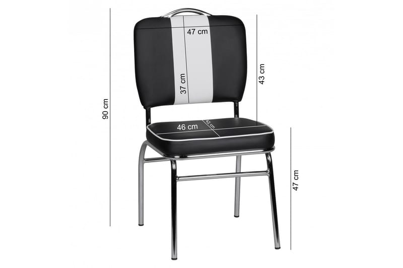 Gomti Jakkara - Musta/Valkoinen - Huonekalut - Tuoli & nojatuoli - Ruokapöydän tuolit