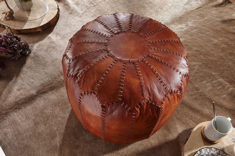 Gotam Jakkara - Ruskea - Huonekalut - Tuoli & nojatuoli - Jakkara & jalkarahi - Säkkirahi