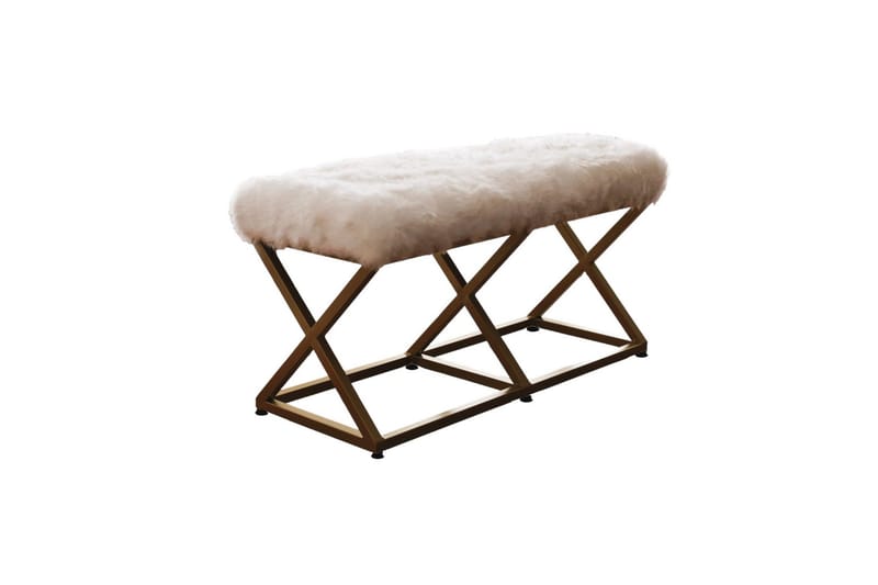 Istuinpallo Murmu 100 cm - Kulta/Valkoinen - Huonekalut - Tuoli & nojatuoli - Jakkara & jalkarahi - Rahi