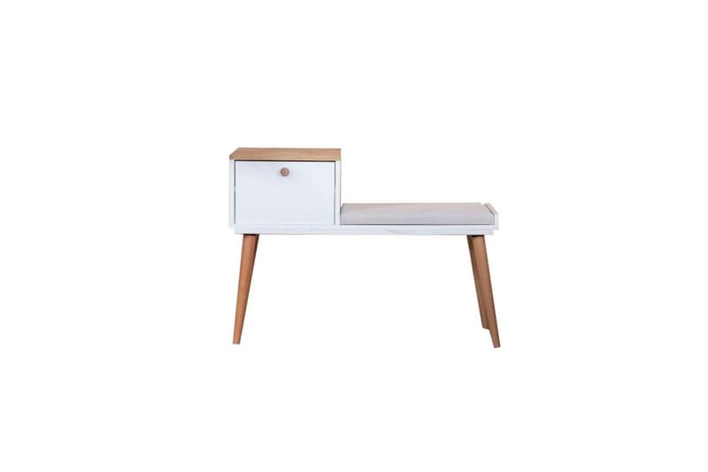 Penkki Valkoinen / Tammi - Valkoinen - Talo & remontointi - Keittiö & kylpyhuone - Keittiö & kodinhoitohuone - Keittiökalusteet - Keittiöjakkara