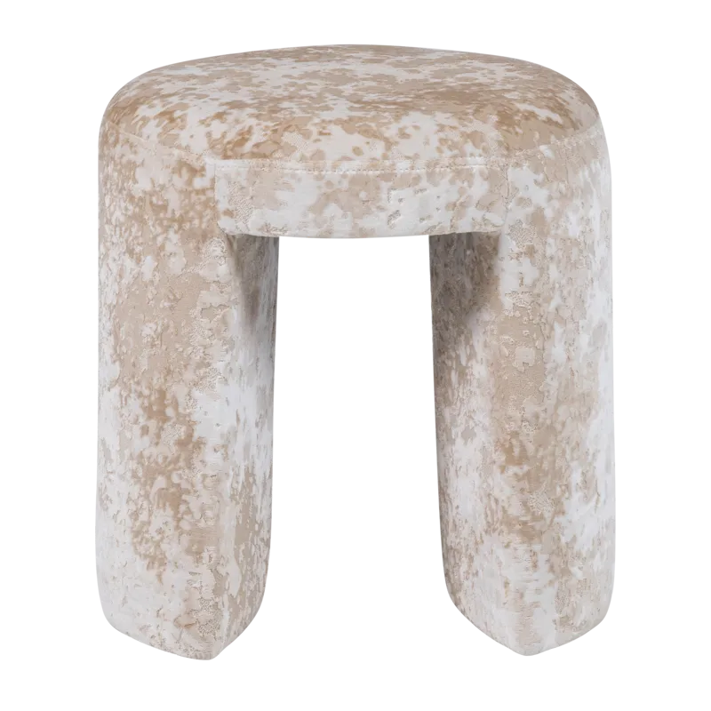 Verhoiltu jakkara Charlie 45 cm pyöreä, Beige