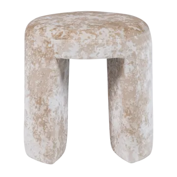 Verhoiltu jakkara Charlie 45 cm pyöreä - Beige - Talo & remontointi - Keittiö & kylpyhuone - Keittiö & kodinhoitohuone - Keittiökalusteet - Keittiöjakkara