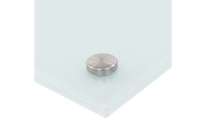 Keittiön roiskesuoja valkoinen 70x50 cm karkaistu lasi - Valkoinen - Työtaso & keittiötaso