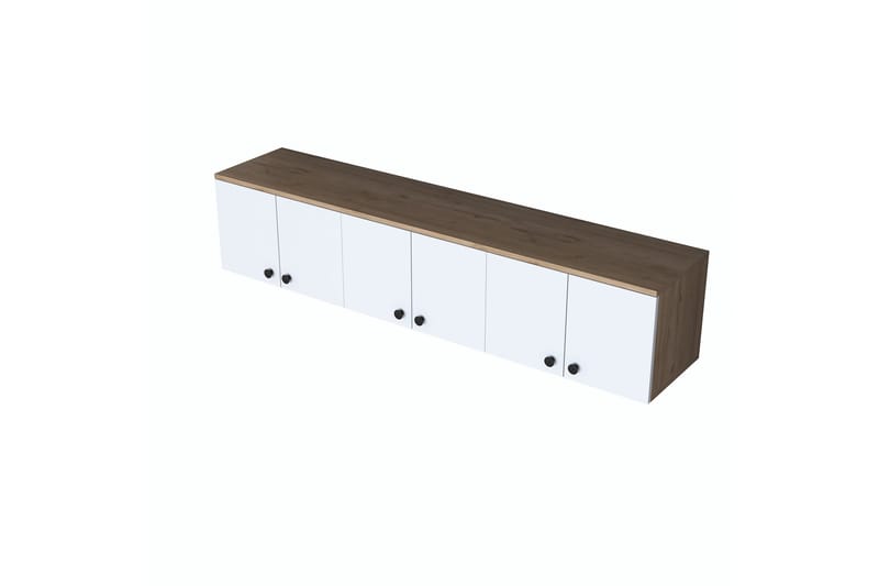 Jaibir seinähylly 179,6x37,5 cm ruskea/valkoinen - Hanah Home - Talo & remontointi - Keittiö & kylpyhuone - Keittiö & kodinhoitohuone - Keittiön sisustus - Keittiöhylly