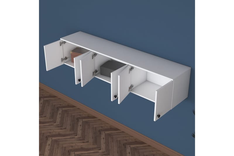 Jaibir seinähylly 179,6x37,5 cm valkoinen - Hanah Home - Talo & remontointi - Keittiö & kylpyhuone - Keittiö & kodinhoitohuone - Keittiön sisustus - Keittiöhylly