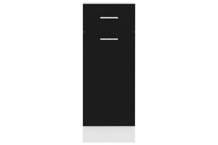 Alalipastokaappi musta 30x46x81,5 cm lastulevy - Musta - Keittiökaappi - Säilytyskaappi