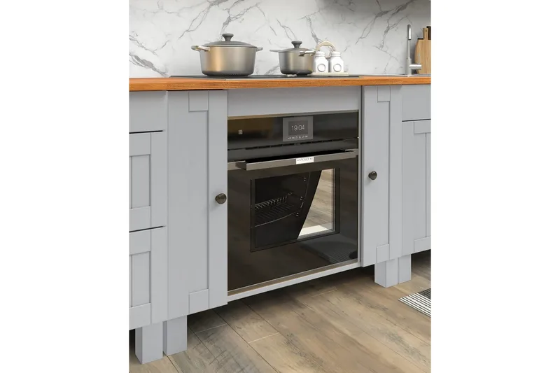 Alby Alakaappi 100 cm - Harmaa - Talo & remontointi - Keittiö & kylpyhuone - Keittiö & kodinhoitohuone - Keittiön sisustus - Keittiökaappi