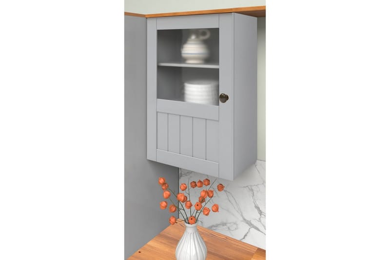 Alby Ylälokero 50x29 cm - Harmaa - Talo & remontointi - Keittiö & kylpyhuone - Keittiö & kodinhoitohuone - Keittiön sisustus - Keittiökaappi