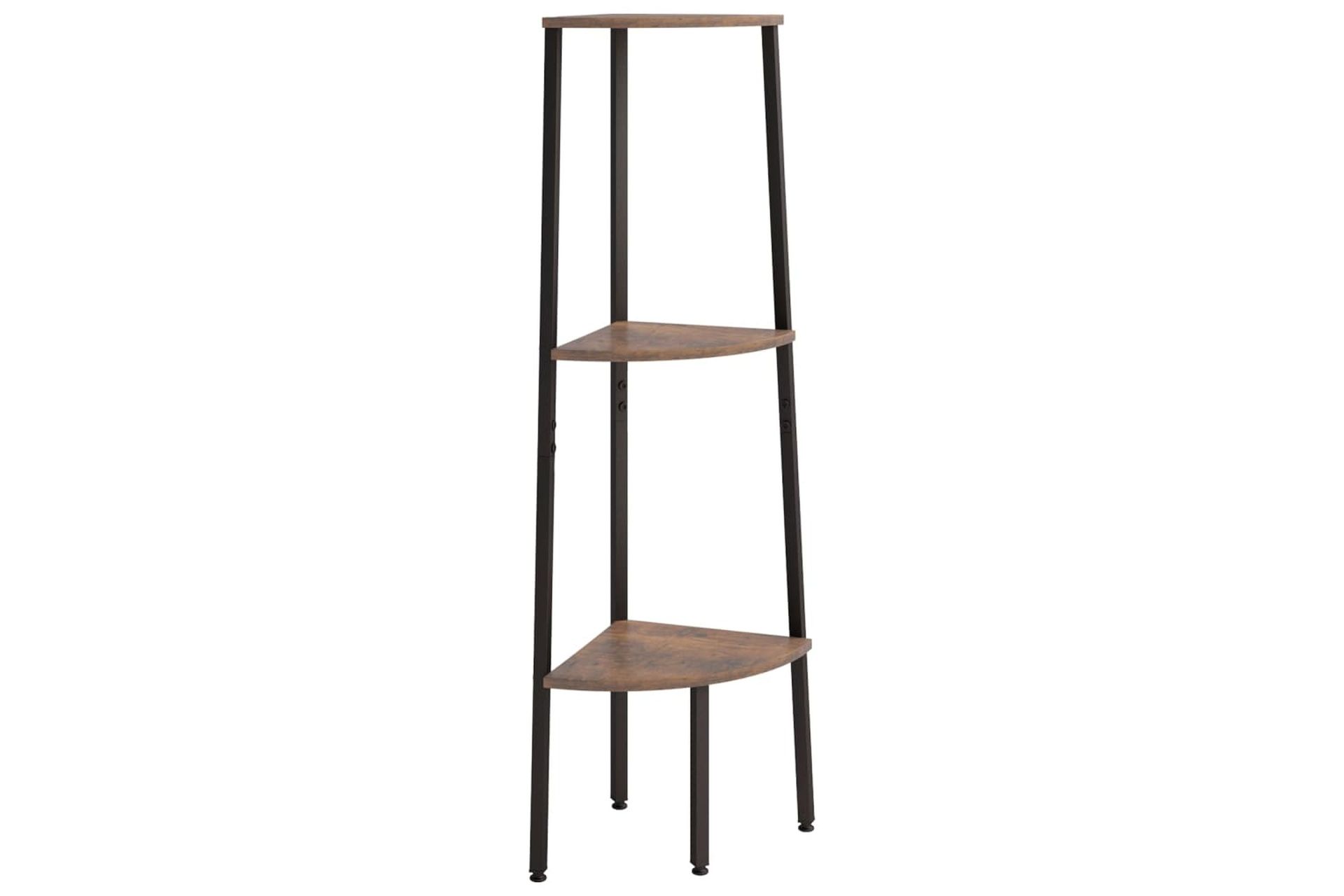 beBasic 3-kerroksinen kulmahylly tummanruskea ja musta 45,5x31,5x120 cm - Ruskea - Talo & remontointi - Keittiö & kylpyhuone - Keittiö & kodinhoitohuone - Keittiön sisustus - Keittiöhylly
